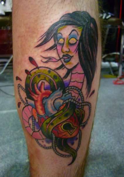 snake ass bitch tattoo