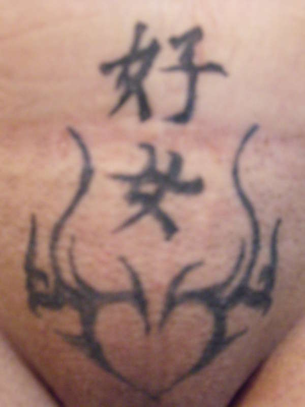 tribal/symbols tattoo
