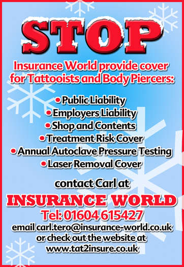 tattoo insurance from Insurance World tattoo