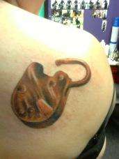 Antique Lock tattoo