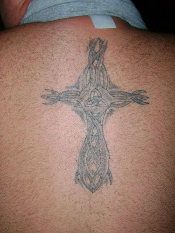 Cross I made Up tattoo