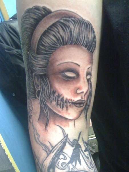Geisha Zombie tattoo