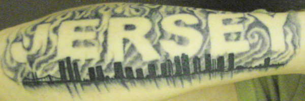 Jersey Skyline. tattoo