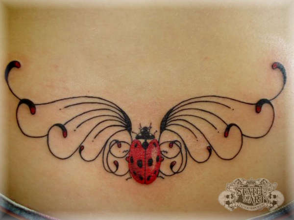 Ladybird tattoo