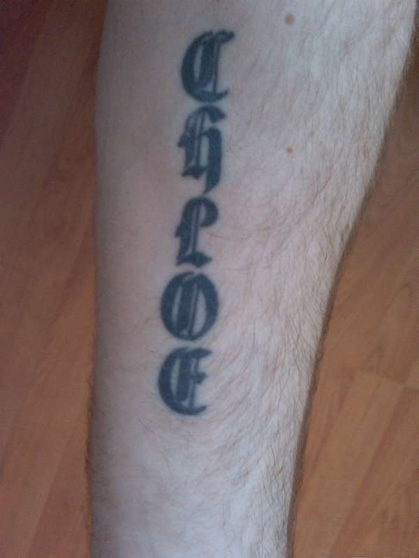 Left forearm tattoo