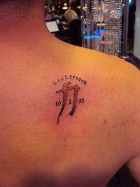 Livestrong tattoo