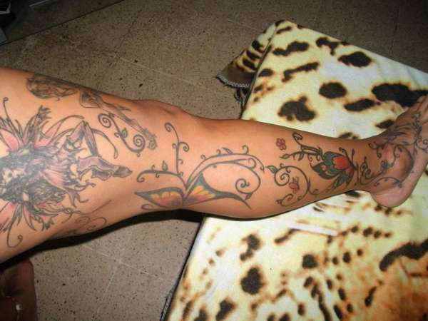 MY LEG 1 tattoo
