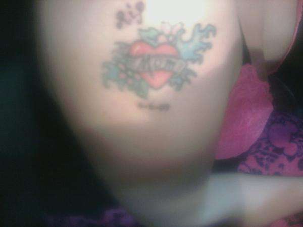 (R.I.P. mom) tattoo