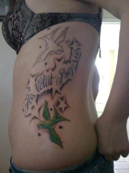 Sparrow Rib Piece tattoo