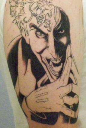 The Joker tattoo