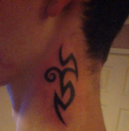 tribal neck tattoo tribal neck tattoo