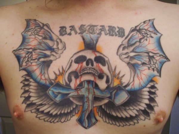 Winged Skull tattoo