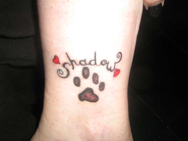 cat paw tattoo
