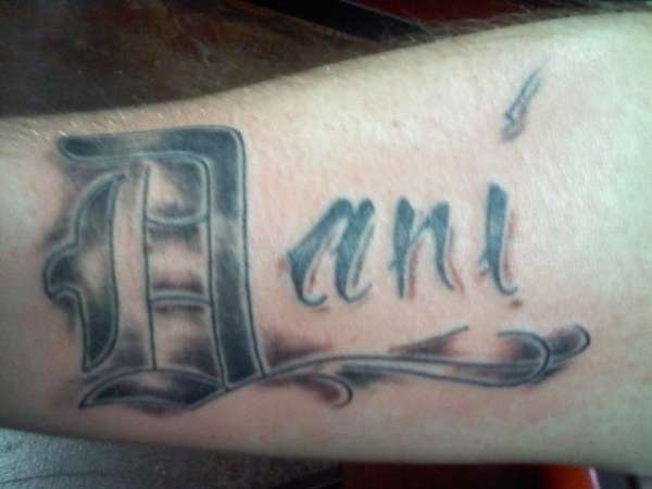 kids name tattoo