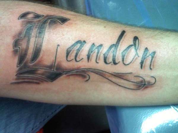 kids name tattoo