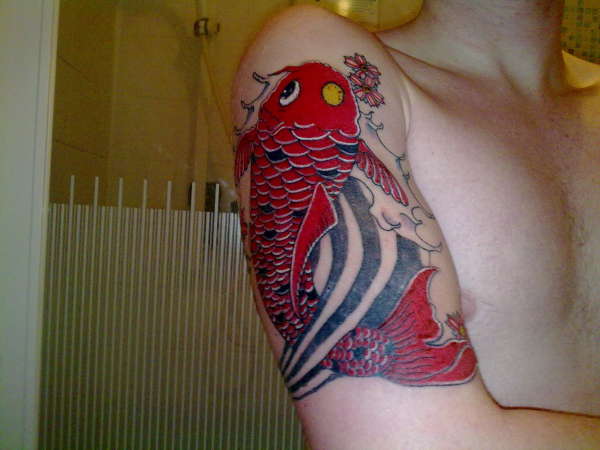 koi carp now finished tattoo