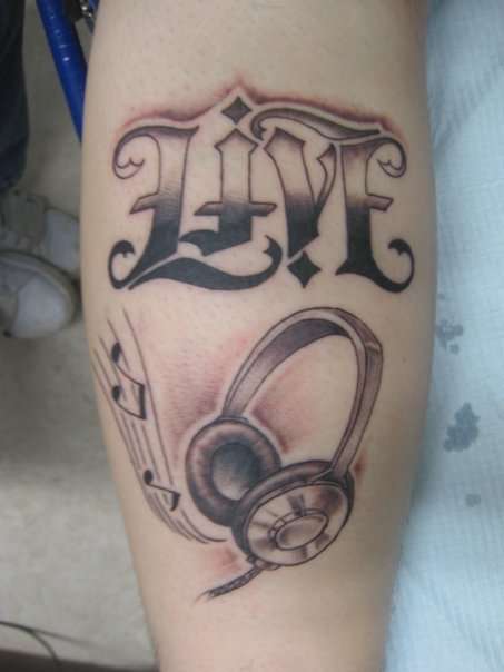 live, life, evil tattoo