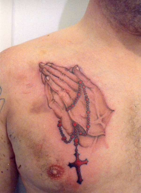 praying hands tattoo