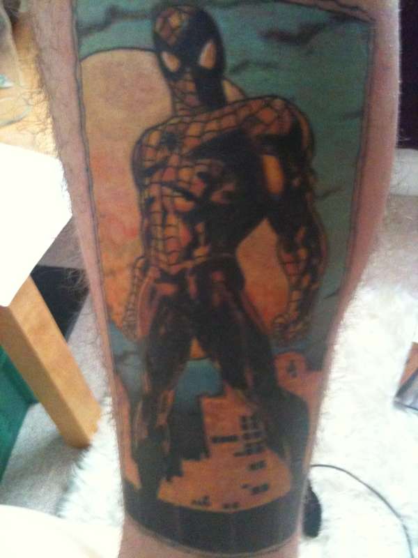 spidey leg sleeve part 2 tattoo