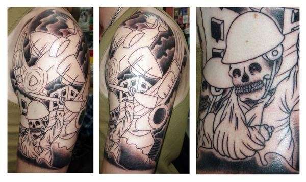 upper arm stage one tattoo