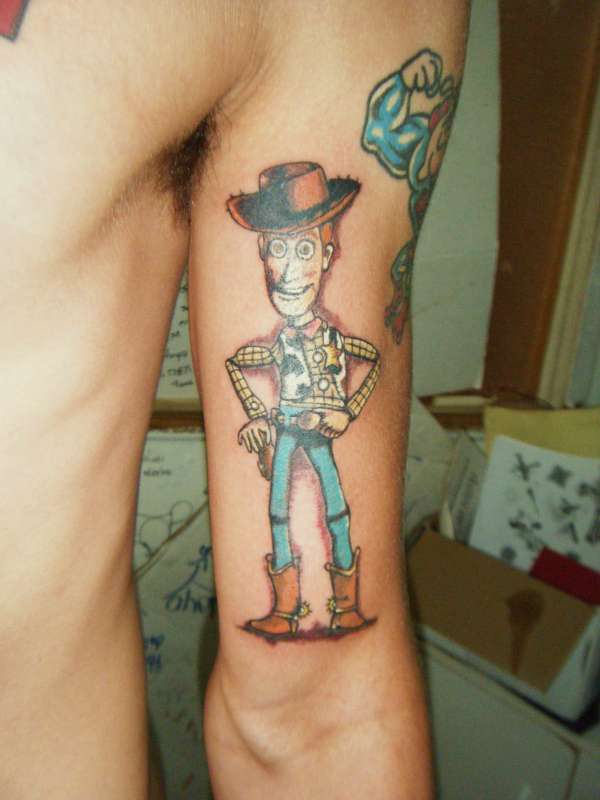 woody from toy story tattoo