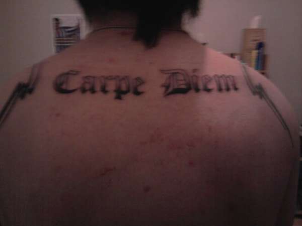 Carpe Diem (seize the day) tattoo