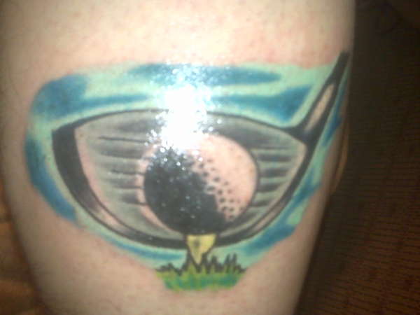 Golf tatt tattoo