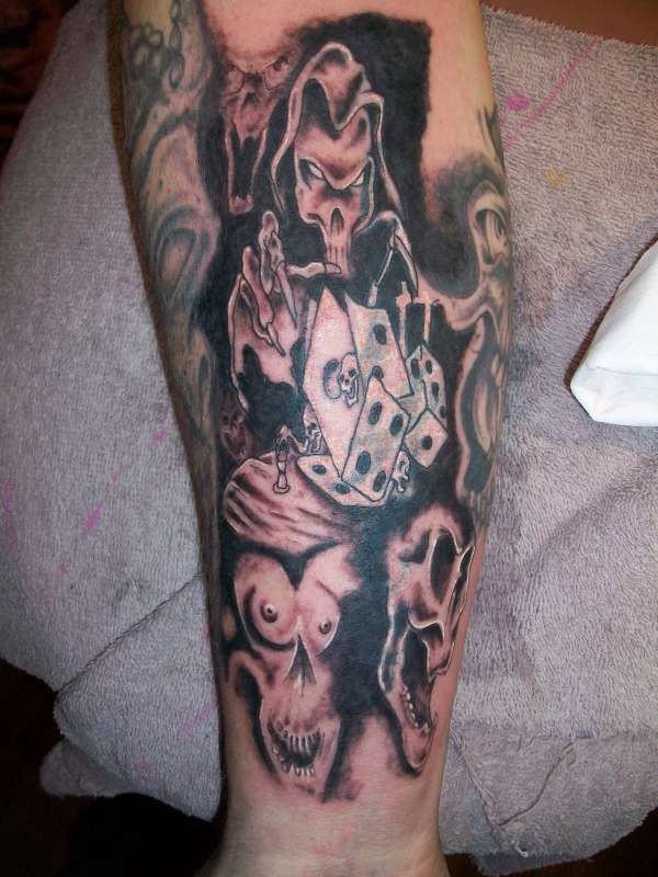 Gray's cover up tattoo
