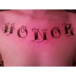 Honor tattoo