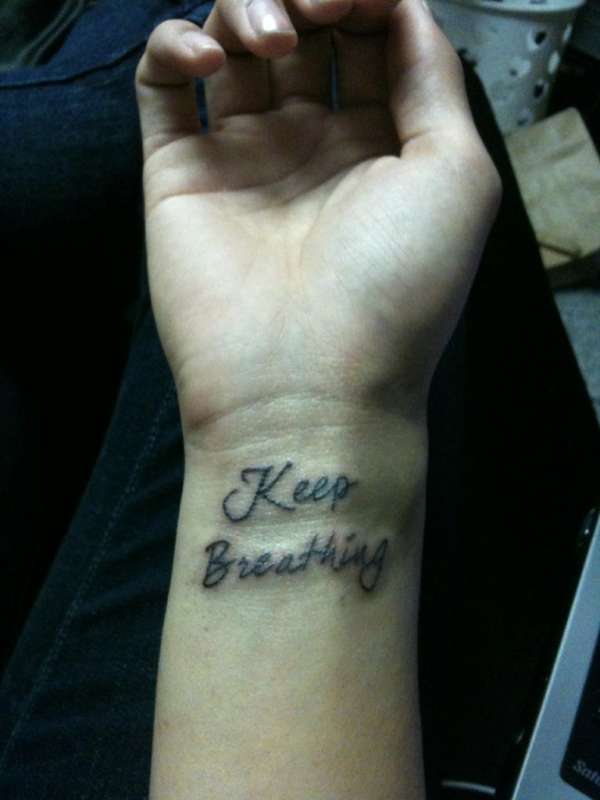 Keep Breathing tattoo