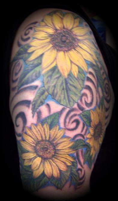 Sunflowers tattoo