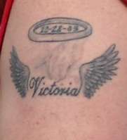 Memorial for infant daughter tattoo