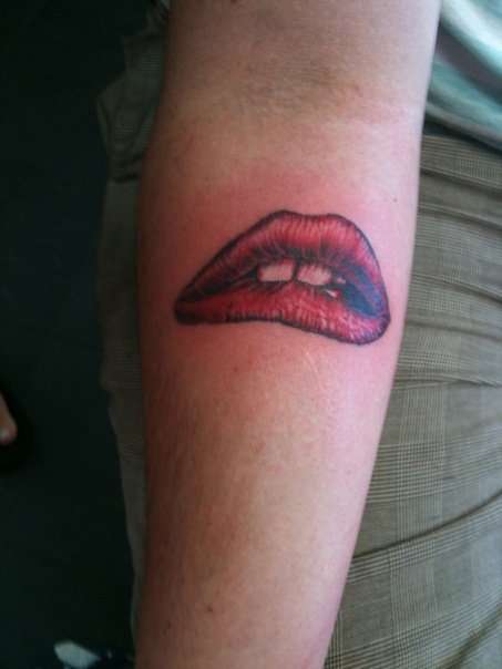 Rocky Horror Lip's tattoo