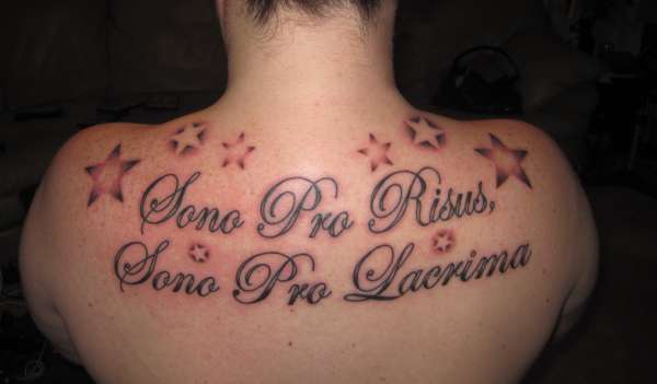 Sing for the laughter, sing for the tears tattoo