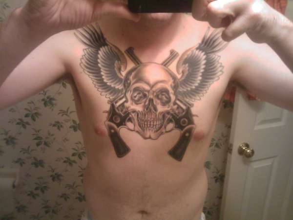 Skull and Pistol's 2 tattoo