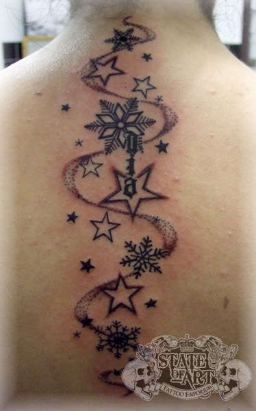 Snowflakes tattoo