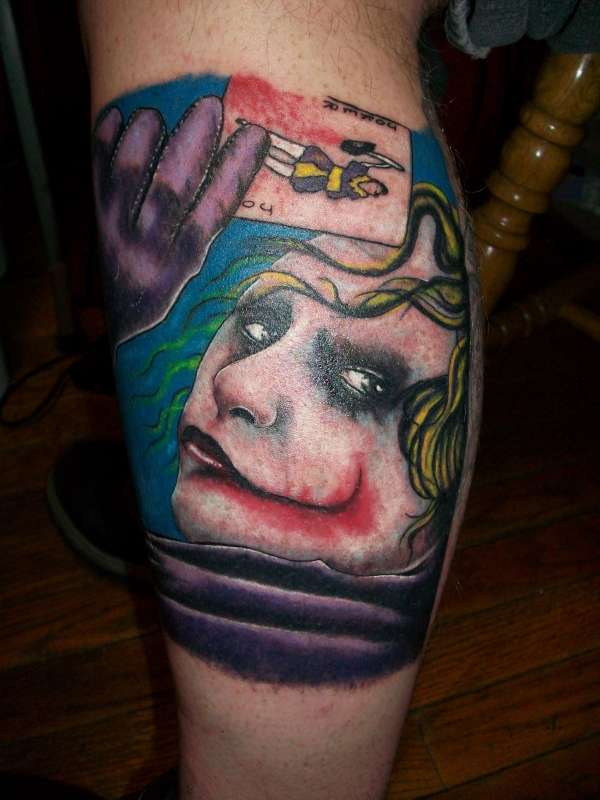 The Joker tattoo