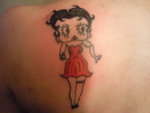 betty boop close up tattoo