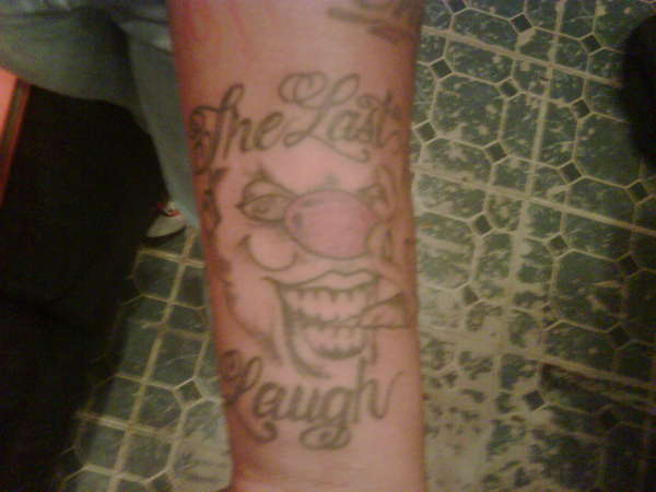 clown face tattoo
