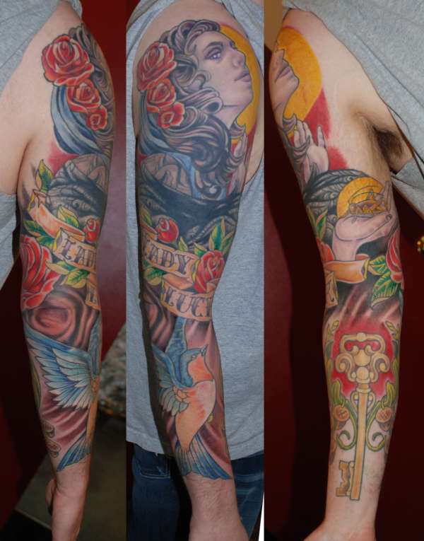 cover up sleeve complete tattoo