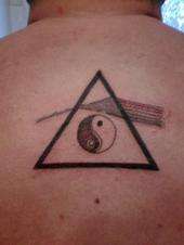dark side moon  w/yin yang tattoo