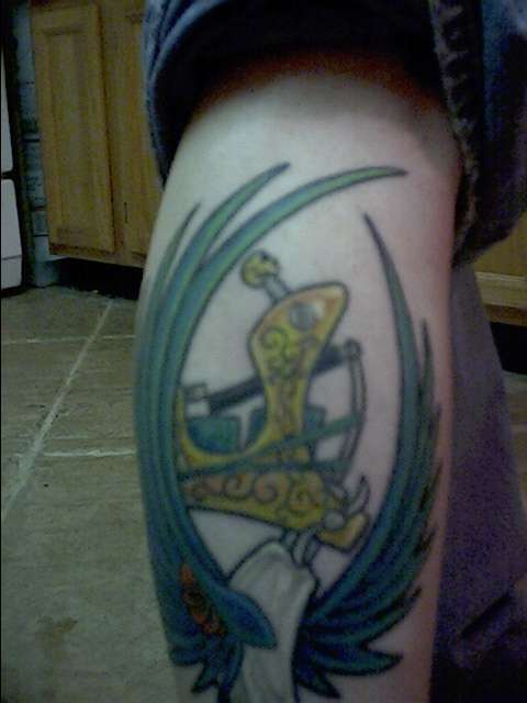 leg tattoo