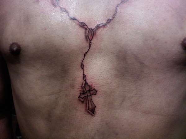 rosary close-up tattoo