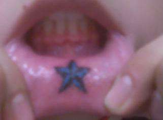 star lip tattoo tattoo