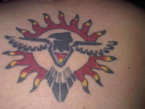 top of back tattoo tattoo