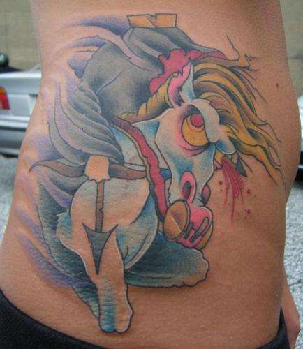 white horseman tattoo