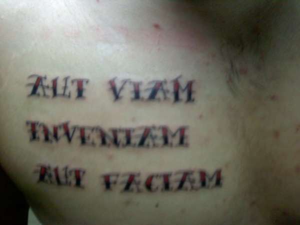 Aut viam inveniam aut faciam tattoo