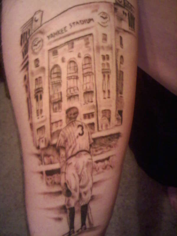 Babe Ruth tattoo