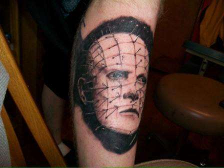 Pinhead 1st sitting tattoo