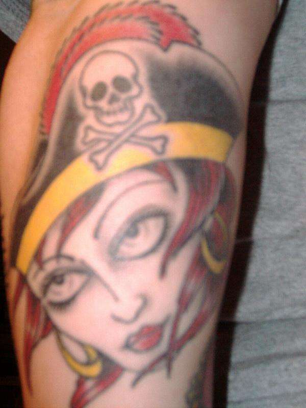 Pirate Chick tattoo